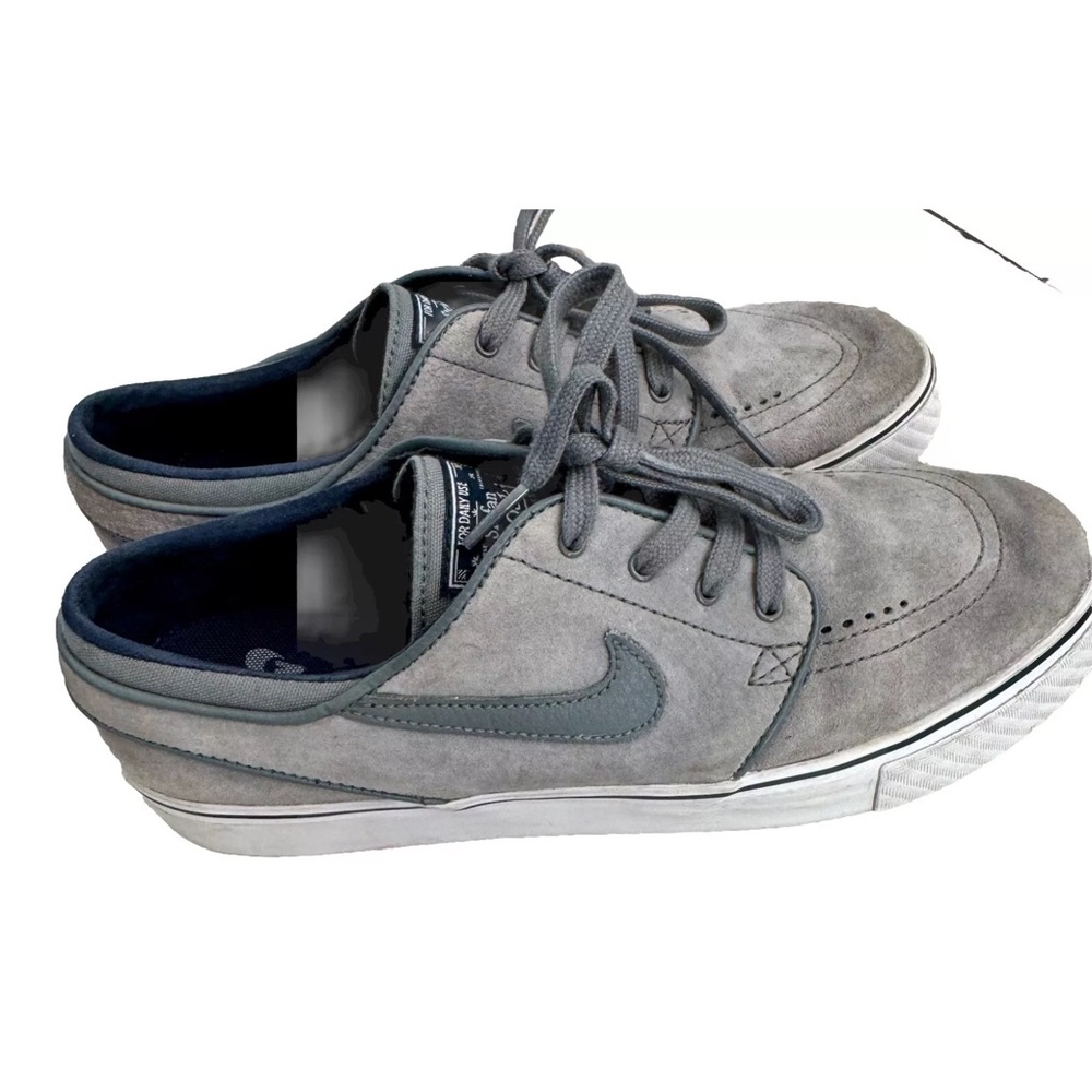 Men’s NIKE SB Zoom Stefan Janoski Gray Suede Sz 8 473284-004 Unisex